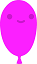 Picture of Loonie, a pink balloon with a smiley face
